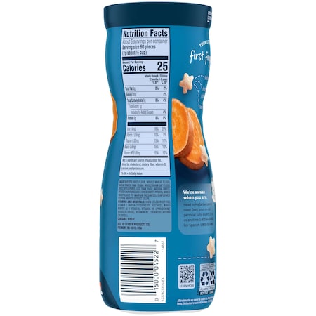 Gerber Puffs Sweet Potato Baby Snack 1.48 Oz., PK6